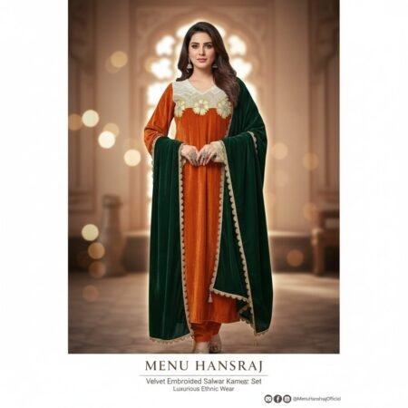 Embroidered salwar kameez set